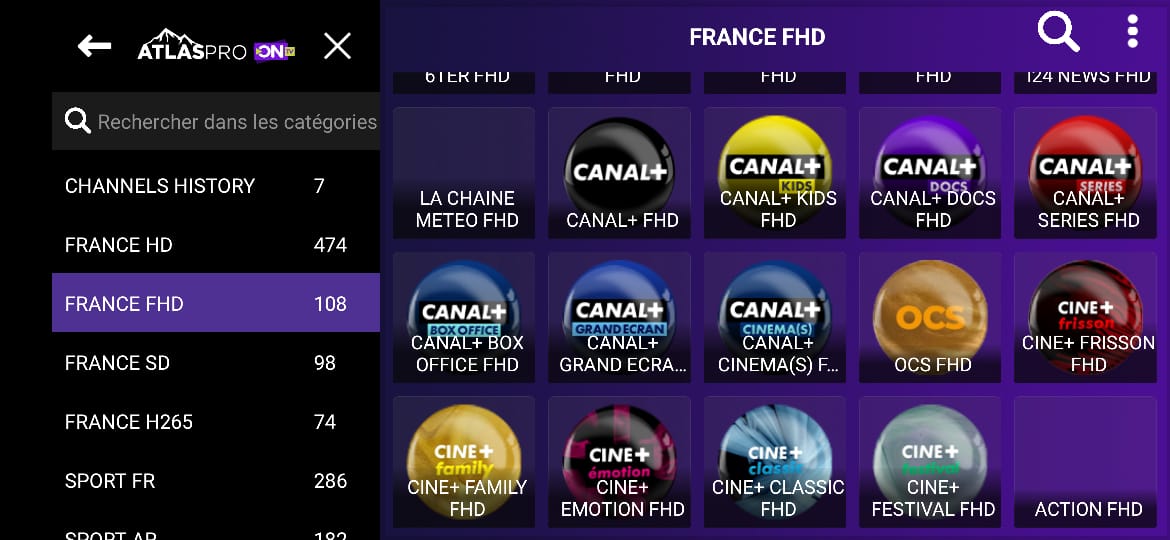atlas pro ontv application chaines